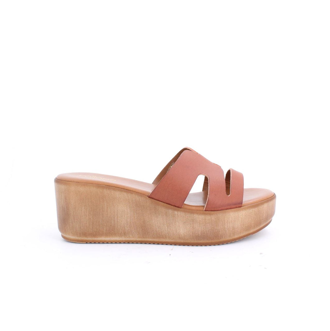 FERNANDAA SLIDE SANDALS - TAN