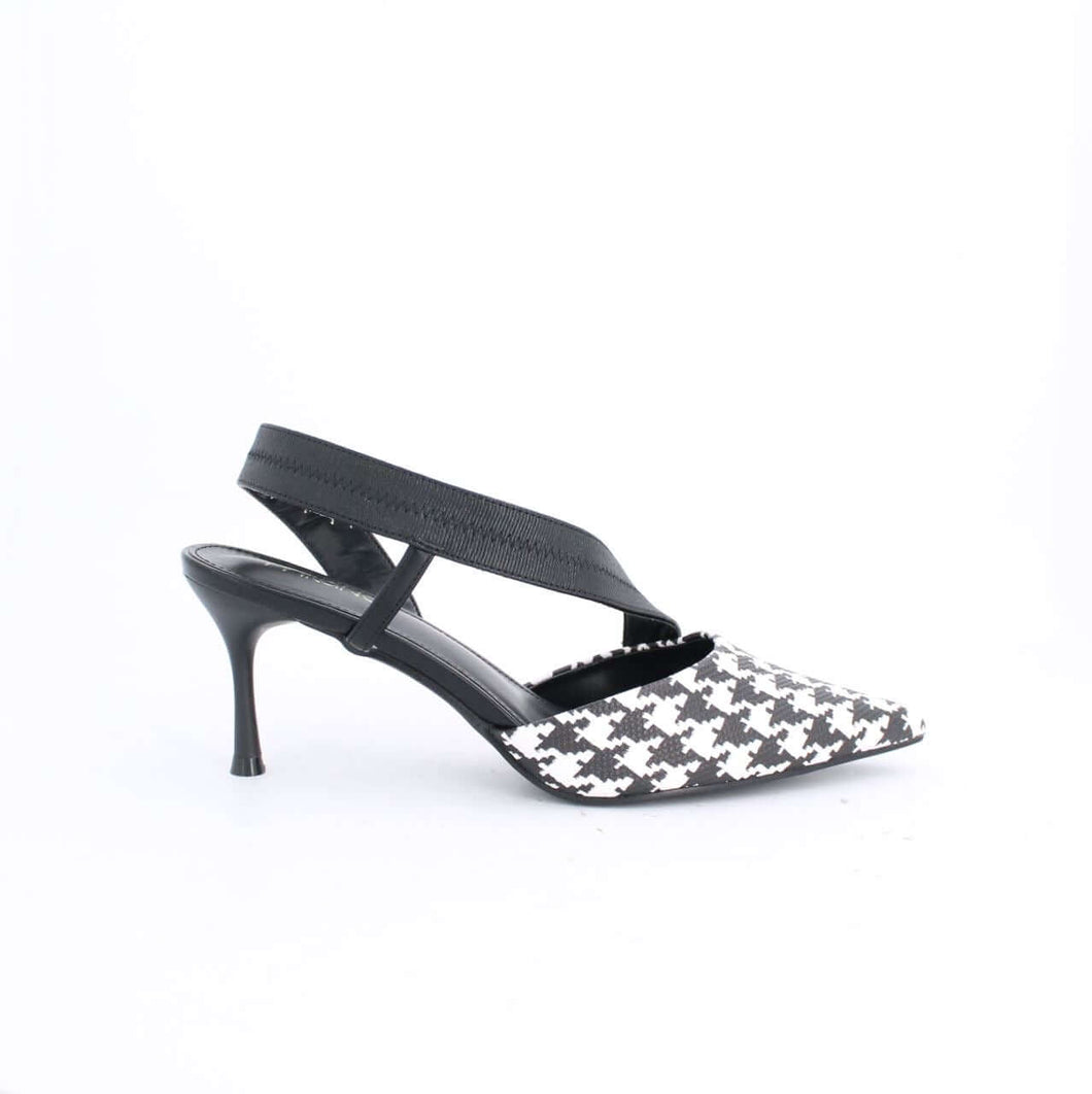 AMILYA SLINGBACK STILETTO PUMP - BLACK